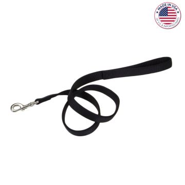 Coastal® Double-Ply Dog Leash, Black, 6 Foot