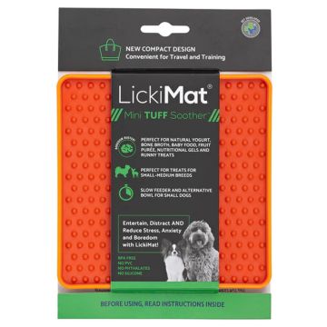 LickiMat MiniTuff Collection Soother Orange
