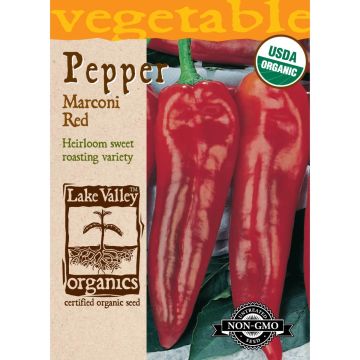 Capsicum, Sweet Pepper 'Marconi' Organic Heirloom