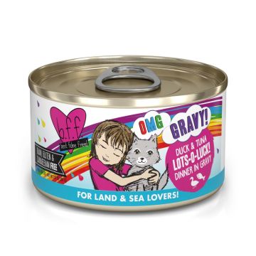 Weruva BFF OMG GRAVY! "Lots-O-Luck!" Grain-Free Duck & Tuna Can 2.8oz