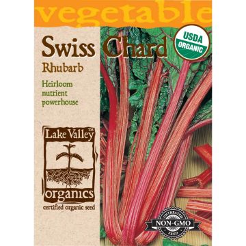 Beta, Swiss Chard 'Rhubarb' Organic Heirloom