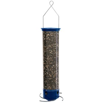 Droll Yankee, Yankee Whipper Collapsing Curved Perch Squirrel Proof Bird Feeder, 21"