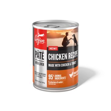 ORIJEN Pate Wet Dog Food Chicken Recipe with Liver, 12.8 oz. Can