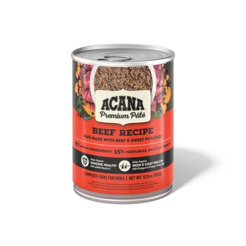 ACANA PREMIUM PATE Wet Dog Food, Beef Recipe, 12.8 oz. Can