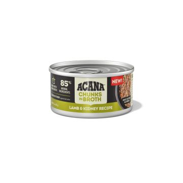 ACANA Chunks in Broth Wet Cat Food Lamb & Kidney Recipe, 3 oz. Can