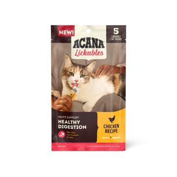 ACANA Lickables Cat Treats Chicken Recipe, .5oz Tubes