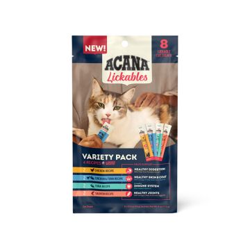 ACANA Lickables  Cat Treats Variety Pack,  .5oz Tubes