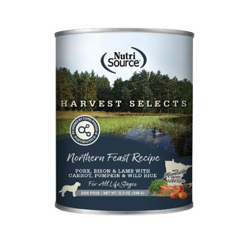 NutriSource® Harvest Selects Northern Feast Recipe Wet Dog Food, 12.3 oz can 