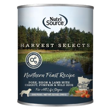 NutriSource® Harvest Selects Northern Feast Recipe Wet Dog Food, 12.3 oz can 