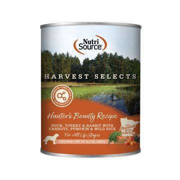 NutriSource® Harvest Selects Hunter’s Bounty Recipe Wet Dog Food, 12.3 oz can