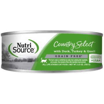 NutriSource - Country Select Grain Free Cat Food, 5.5 oz. Can