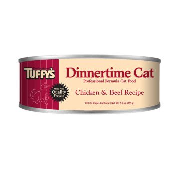Tuffy's Dinnertime Cat Chicken & Beef Recipe, Wet Cat Food, 5.5oz