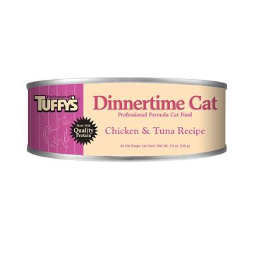 Tuffy's Dinnertime Cat Chicken & Tuna Recipe, Wet Cat Food, 5.5oz