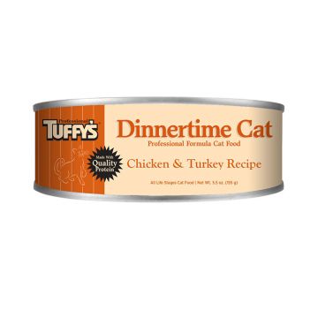 Tuffy's Dinnertime Cat Chicken & Turkey Recipe, Wet Cat Food, 5.5oz