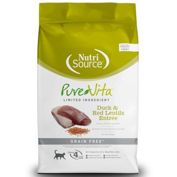 NutriSource PureVita Duck & Red Lentils Recipe Grain Free Cat Food