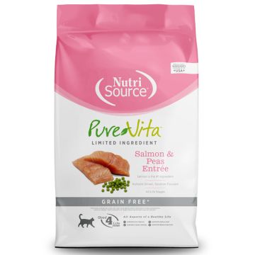 NutriSource® PureVita Salmon & Peas Entrée Limited Ingredient Grain Free Cat Dry Food