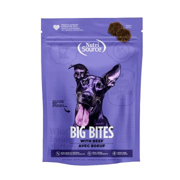 NutriSource® Grain Free Big Bites Beef Dog Treat