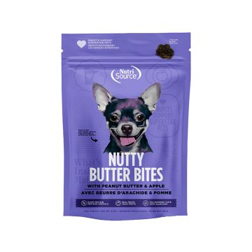 NutriSource® Apple Peanut Butter Nutty Butter Dog Bites, 6oz