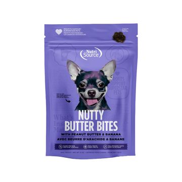 NutriSource® Banana Peanut Butter Nutty Butter Dog Bites, 6oz