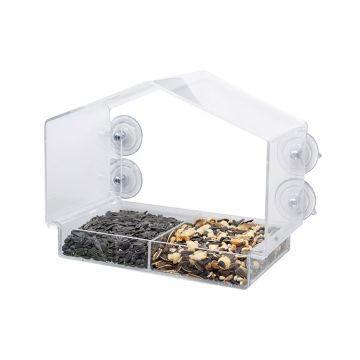 Songbird Essentials Plastic Tray Window Feeder