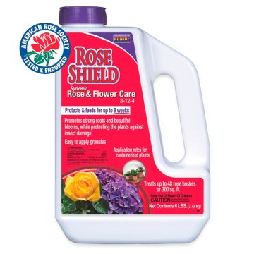 BONIDE Rose Shield™ Systemic Rose & Flower Care 8-12-4 Granules with Imidacloprid, 6lbs
