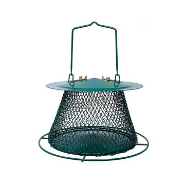 Backyard Essentials Songbird Mesh Clinging & Perching Hanging Bird Feeder