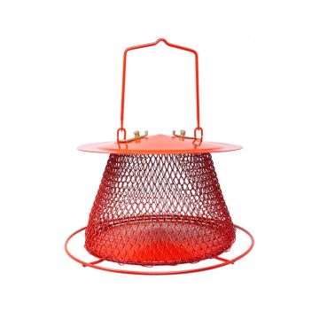 Backyard Essentials Songbird Mesh Clinging & Perching Hanging Bird Feeder