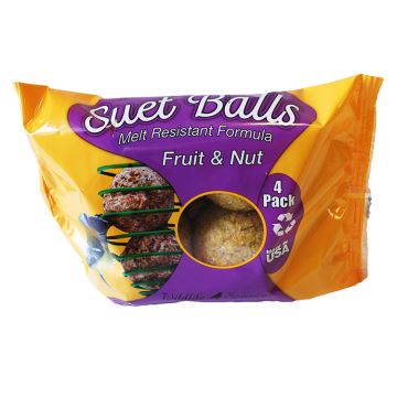 Wildlife Science Suet Balls Fruit & Nut, 4pk