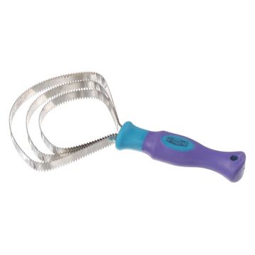 Tough1 Great Grips Metal Triple Blade Curry, Teal
