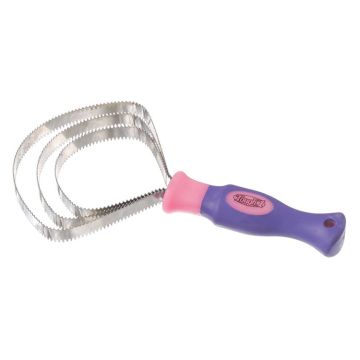 Tough1 Great Grips Metal Triple Blade Curry, Pink