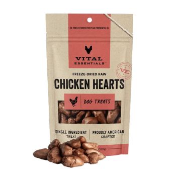 Vital Essentials Freeze-Dried Raw Protein Chicken Hearts