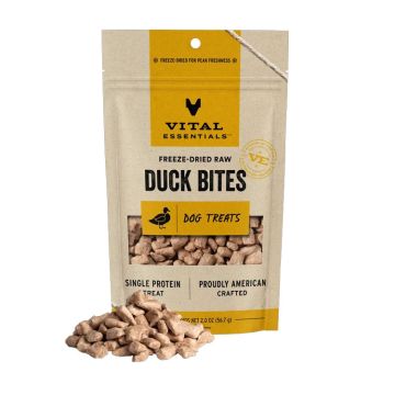 Vital Essentials Freeze-Dried Raw Protein Duck Bites