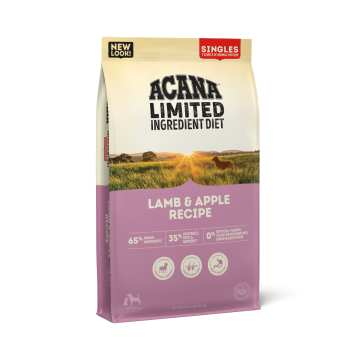 ACANA Singles Limited Ingredient Dry Dog Food, Grain-free, High Protein, Lamb & Apple