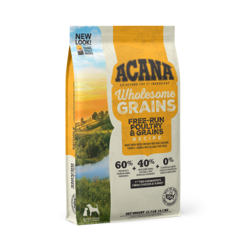 ACANA Wholesome Grains, Free-Run Poultry & Grains Recipe, Dry Dog Food