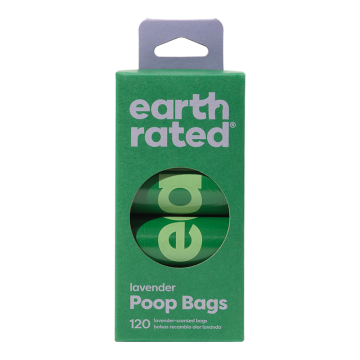 Earth Rated Poop Bags on Refill Rolls, Lavender, 120ct