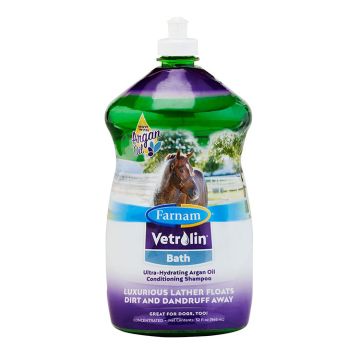 FARNAM Vetrolin Bath Ultra-Hydrating Conditioning Shampoo, 32 oz