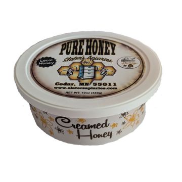 Slaters Apiaries Creamed Honey, 12oz tub