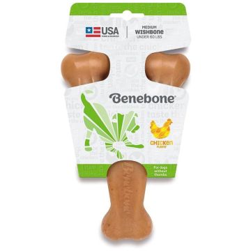 Benebone Wishbone Dog Chew Toy, Chicken