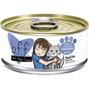 BFF - Tuna & Chicken Chuckles Recipe (in Gelee) Cat Food, 5.5 oz. Can