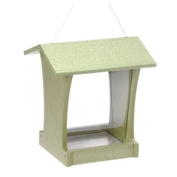 Birds Choice, Tall Hopper Bird Feeder in Green Recycled Plastic