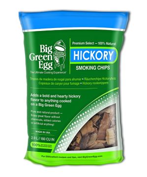 Big Green Egg Hickory Wood Chips 2.9L Bag