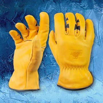 Bear Knuckles 'High Noon' Fleece-Lined Water Resistant Leather Buffalo Driver Gloves