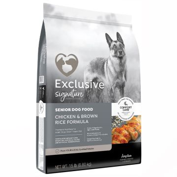 Exclusive Signature Senior Dog Chicken & Brown Rice Formula Comfort Care Dog Food