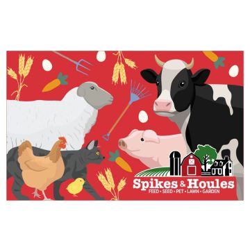 Spikes & Houles Farm Animals Illustration - Gift Card