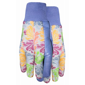 MIDWEST QUALITY GLOVES Ladies Periwinkle Knit Jersey Gloves, Large