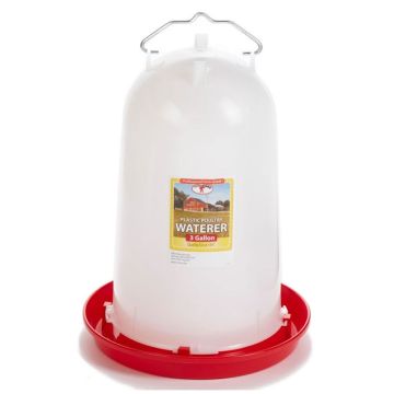 Little Giant Plastic Poultry Waterer, 3 Gallon