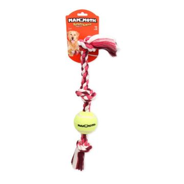 Mammoth Color 3 Knot Tug w 3" Tennis Ball, Medium 20"