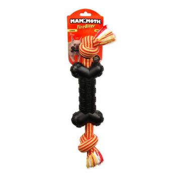 Mammoth Tirebiter Advanced Bone with EXTRA Rope, Large 7.25"