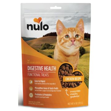 Nulo Functional Cat Treats Digestive Health Grain Free Chicken Recipe, 4 oz