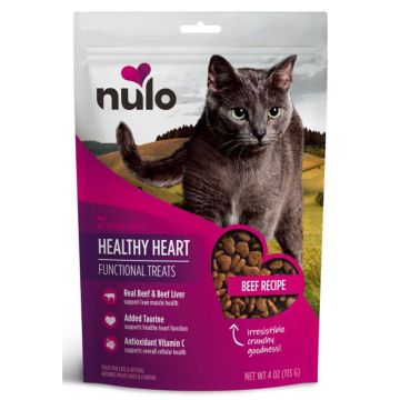 Nulo Functional Cat Treats Healthy Heart Grain Free Beef Recipe, 4 oz